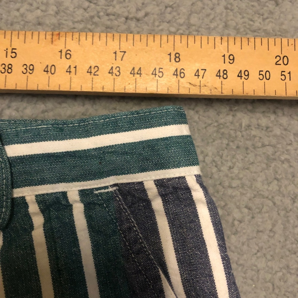 Vtg Knights of Round Table Striped Shorts Mens 36 100% Cotton Retro Colorful - Picture 4 of 6